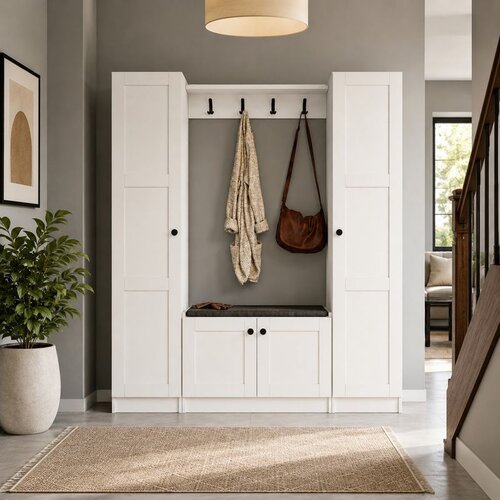 Hanah home set za predsoblje Lucas 1600-136, 170 cm, beli Cene