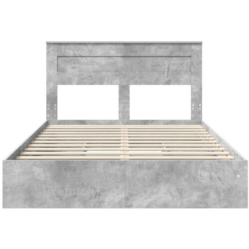  Okvir za krevet s ladicama Betonski sivi 150 x 200 cm Slike