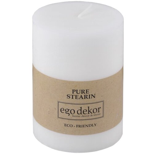 Eco candles by Ego dekor Bijela svijeća Friendly, vrijeme gorenja 37 h Slike