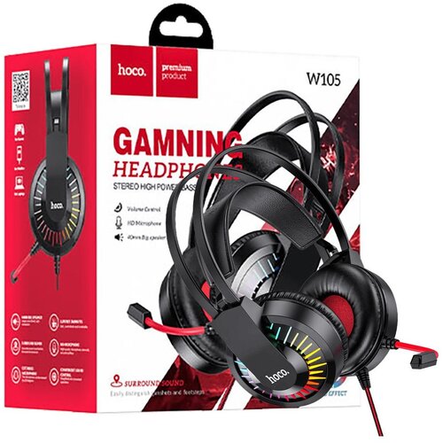 Hoco W105 joyful gaming slua&amp;scaron;lice s mikrofonom Slike