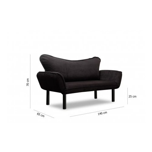 Atelier Del Sofa dvosed Chatto - crna Slike