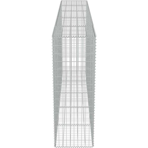  Gabionska stena s pokrovi iz pocinkanega jekla 300x50x150 cm Slike