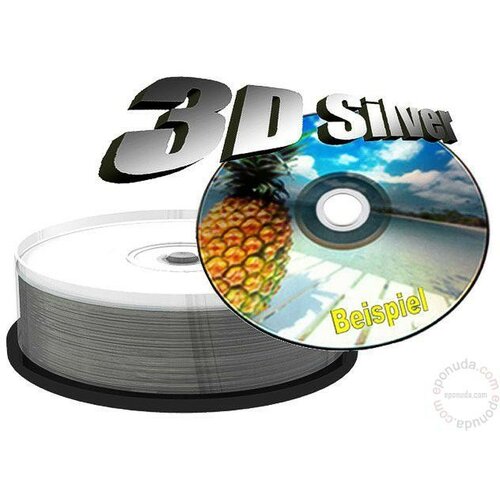 Mediarange DVD-R SILVER WIDE PRINTABLE 4.7GB 8X MR415 disk Slike