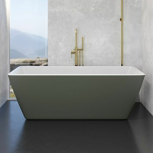 CAMARGUE Samostojeća kada Marstrand (D x &amp;Scaron;: 170 x 75 cm, 230 l, Akril, Zeleno-bijele boje) + BAUHAUS jamstvo 5 godina Slike