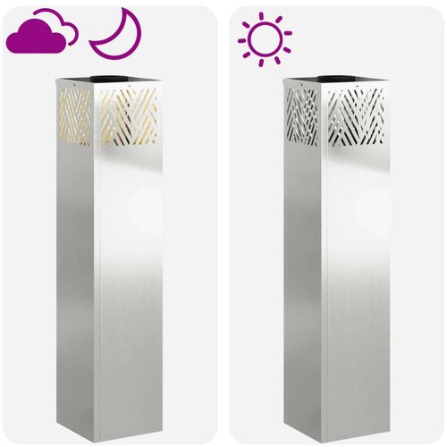  Solarna LED svjetlost za stazu Riblja kost 2 pcs Galvanizirano Slike