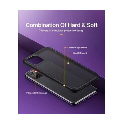 Onasi silikonski ovitek s trdim zadnjim delom za samsung galaxy A53 - črn Slike