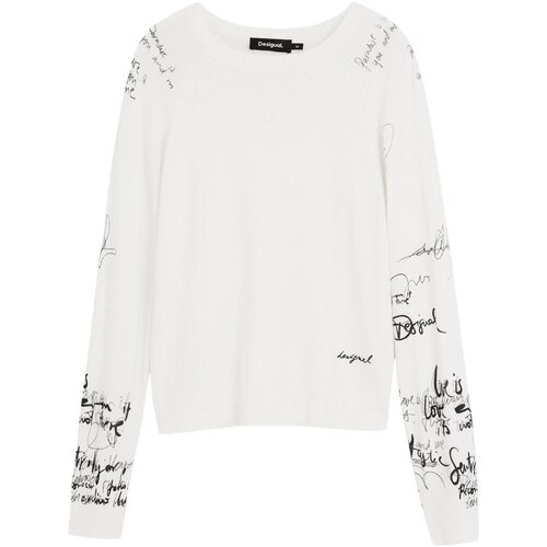 Desigual Pulover crna / bijela Slike