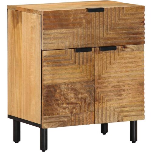 vidaXL Nočna omarica Brown 50x33x60 cm Masivni les Mango Cene