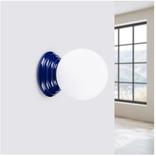 Sollux Plava zidna lampa keramička &amp;oslash; 12 cm Farsa &amp;ndash; Slike