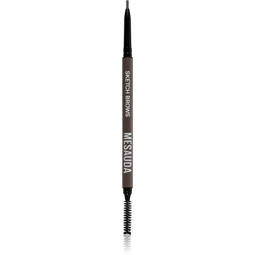 Mesauda Milano Sketch Brows samodejni svinčnik za obrvi s krtačko odtenek 102 Brunette 0,09 g Slike