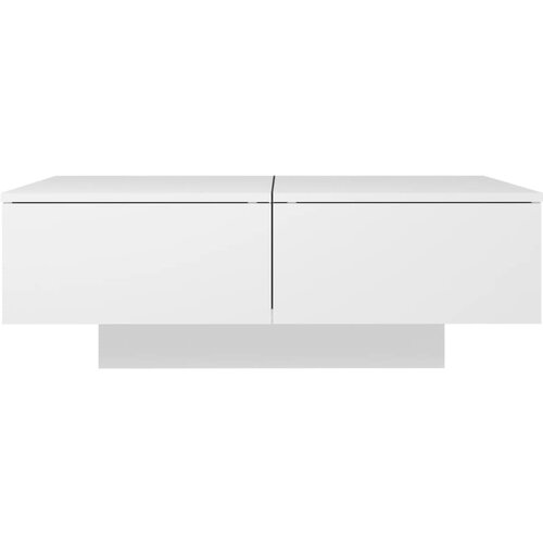  Stolić za kavu bijeli 90 x 60 x 31 cm od konstruiranog drva Slike
