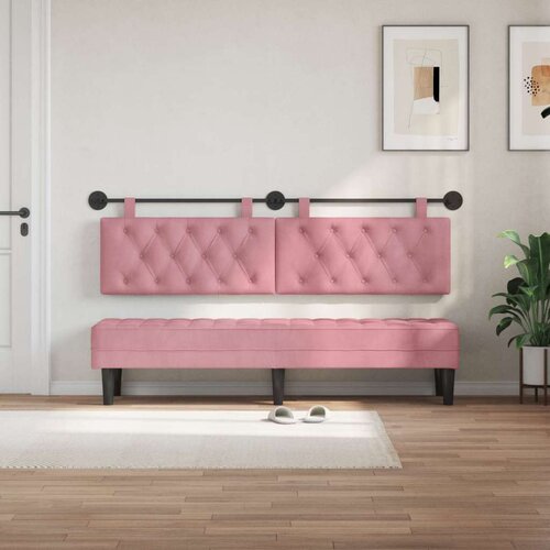  Držeće uzglavlje Zidne Ružičasta 170 x 55 x 7 cm Bar&amp;scaron;un - Ružičasta 160 cm bez LED Slike