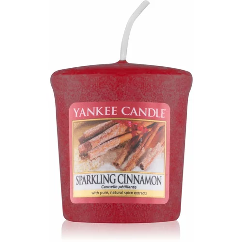 Yankee Candle Sparkling Cinnamon dišeča svečka 49 g unisex