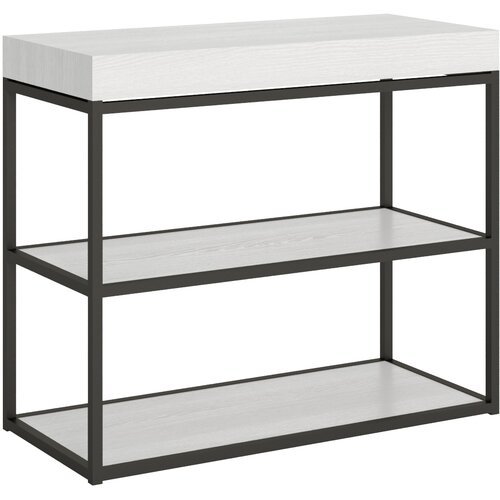 Ityhome 90 x 77 konzolna miza bela, (20847723) Slike