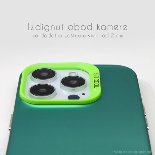 Teracell torbica Clear za iPhone 16 6.1 zelena Slike