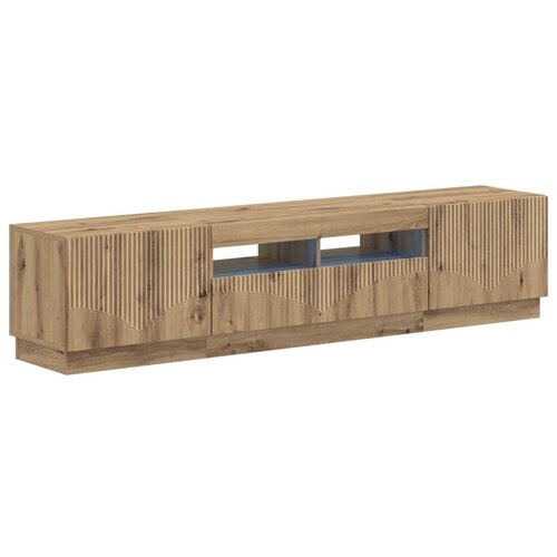  5-dijelni LED TV ormarić Hrast artisan Konstruirano drvo - Hrast artisan 81 cm Cene