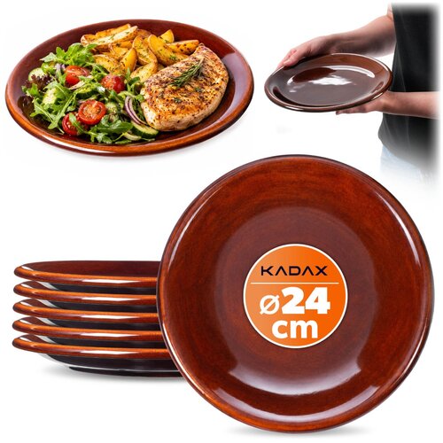 KADAX Jedilni krožnik 24 cm Komplet 6 keramičnih krožnikov, (5000355418) Slike