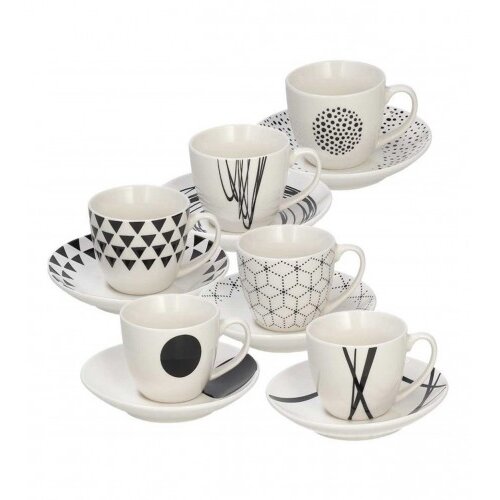 Tognana &amp;Scaron;oljice za kafu set 6/1 Metropolis graphic ME685015529 Slike