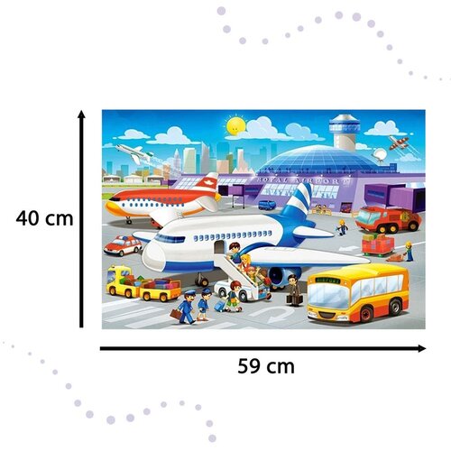 Castorland dječje puzzle 40kom - dan u zračnoj luci Slike