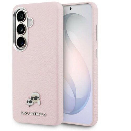 Maska Karl Lagerfeld Saffiano KC Metal Logo MagSafe za Samsung S26/ S941B roze Cene
