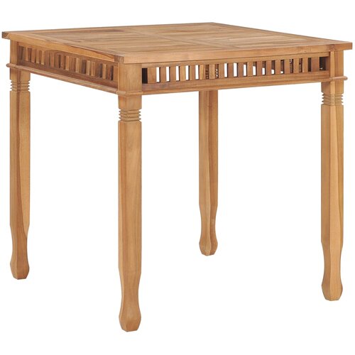 vidaXL Vrtna jedilna miza 80x80x80 cm trdna tikovina Cene
