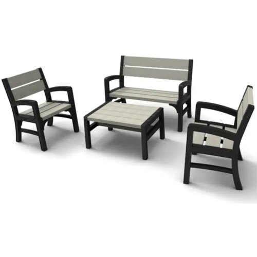 Olimp Sport Set montero sto dve stolice i klupa sivi Cene