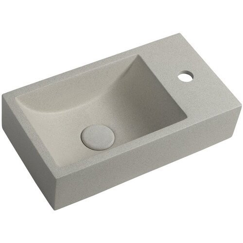 Sapho Svetlo siv betonski umivalnik za WC 40x22 cm Crest – Cene