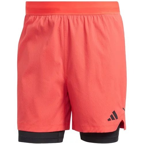 Adidas Sportske hlače 'Power Workout' lubenica roza / crna