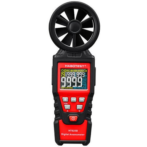 HABOTEST HT625B digitalni merilnik hitrosti vetra, USB Slike