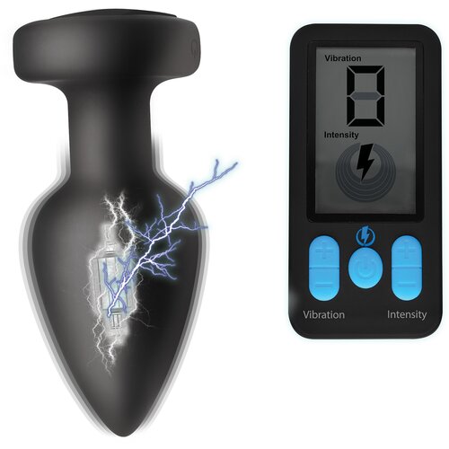 Zeus Electrosex E-Stim Pro Silicone Vibrating Anal Plug with Remote Slike