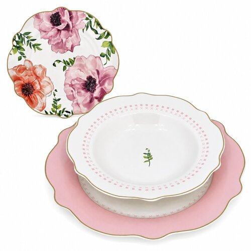 Di.Mo Servis za ručavanje 18/1 Cveće porcelan Slike