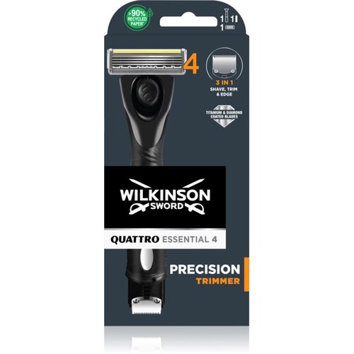 Wilkinson Sword Quattro Precision Trimmer brijač + zamjenske britvice 1 kom 1 kom Cijene