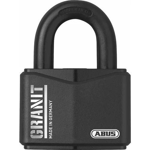 Abus Jeklena ključavnica obešanka GRANIT™, 37RK/70 B/DFNLI, črne barve