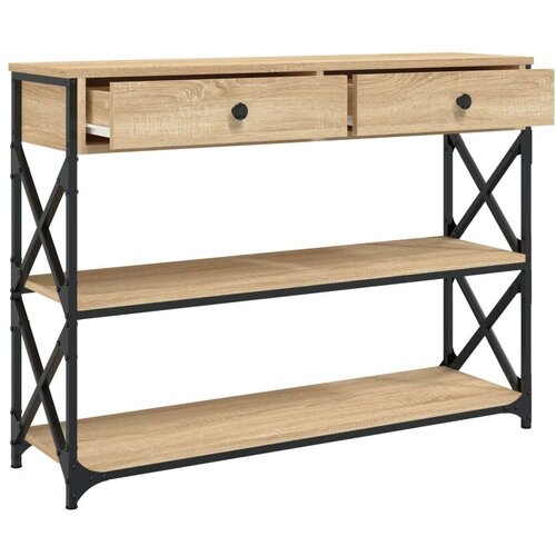  Konzolni stol boja hrasta sonome 100x28x75 cm konstruirano drvo Slike