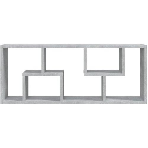  Zidna polica siva boja betona 36 x 16 x 90 cm konstruirano drvo Slike
