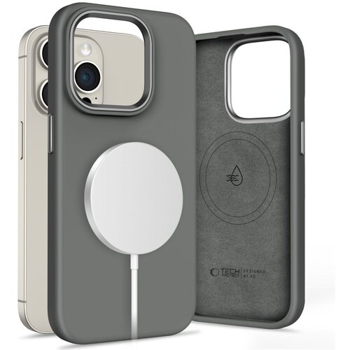 TECH-PROTECT SILIKONSKI OVITEK PURE ZA IPHONE 15 PRO ZA MAGSAFE CLAY, (21971089) Cene