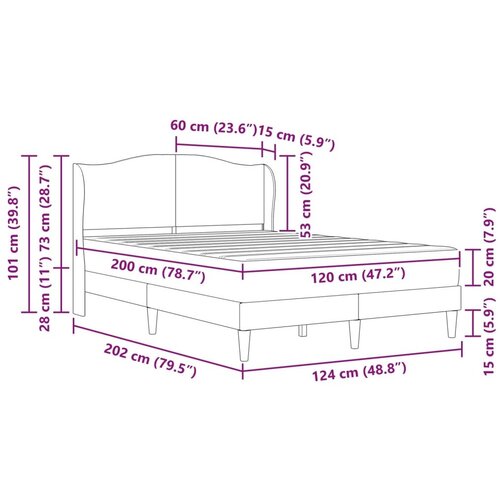  Okvir za krevet Tamnozelena 120 x 200 cm Bar&amp;scaron;un - Tamnozelena 120 x 200 cm Slike