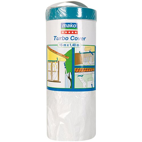 MAKO Prekrivna folija Turbo Cover (1,4 m x 15 m, enostranski lepilni rob iz blaga) Cene