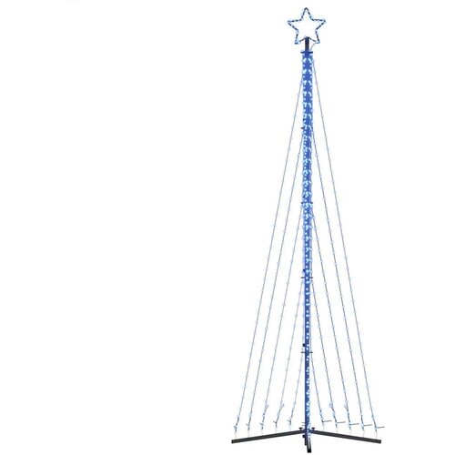 VidaXL LED božićno drvce 495 LED dioda plavo 300,5 cm Slike