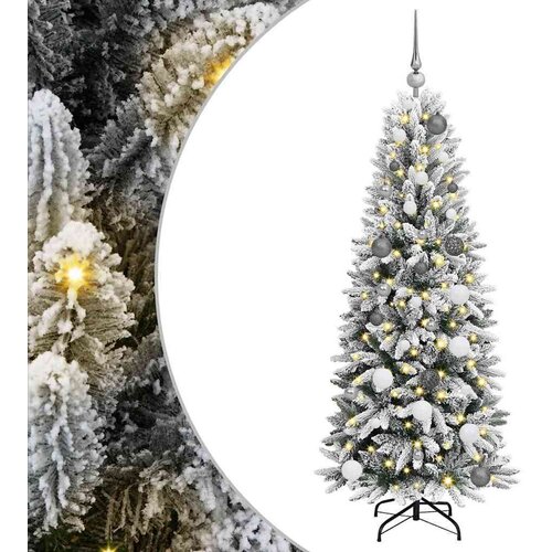 VidaXL Umjetno božićno drvce Bijelo 150 cm PVC Slike