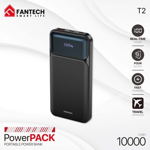 Fantech Power bank Prenosiva baterija T2 10000mAh QC/ PD/ 22.5W crni Cene