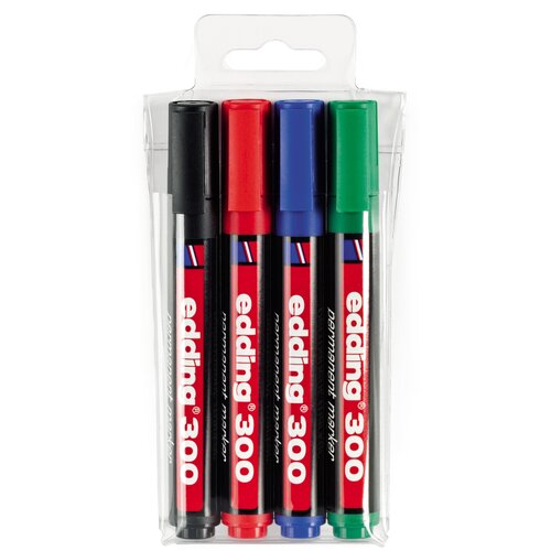 Edding Set trajnih markera 300 1.5-3mm 1/4 &amp;scaron;areni Slike