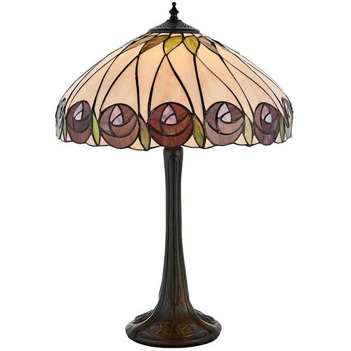  Endon 64177 - Stona lampa Tiffany HUTCHINSON 1xE27/60W/230V, prečnika 40 cm Cene