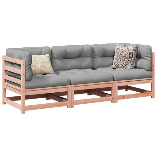  3-dijelni set vrtnih sofa od masivne duglazije i jelovine Cene
