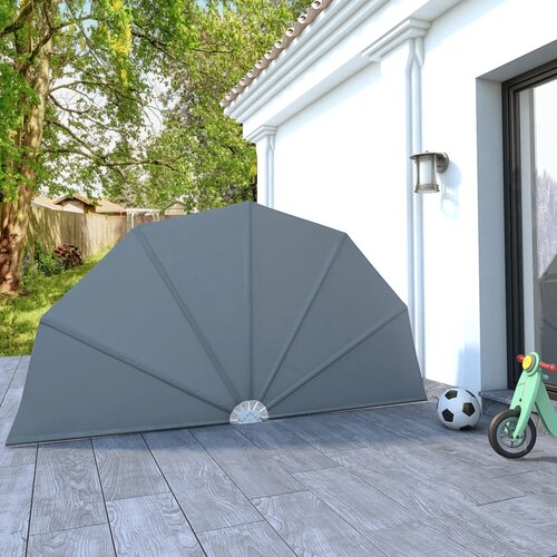 vidaXL Zložljivo stransko platno za teraso sivo 160 cm Cene