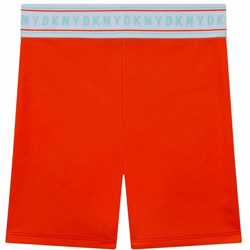 Dkny Dječje kratke hlače boja: narančasta, s tiskom