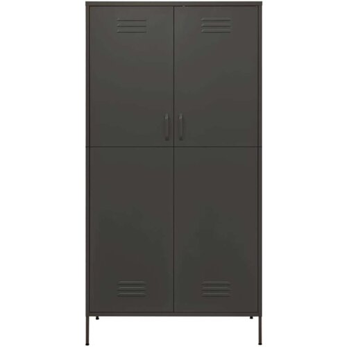 VidaXL garderobna omara antracitna 90x50x180 cm jeklo Slike