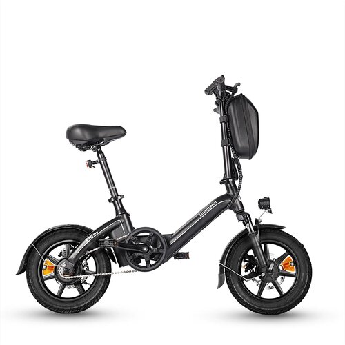 BODYWEL Mini zložljivo električno kolo T16 Pro, 14", 250 W 36 V 7,8 Ah, za vožnjo na delo, črna, (5000008641) Cene