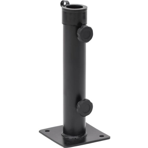VidaXL Baza suncobrana za stup &amp;Oslash; 38/48 mm mat crna čelična Slike