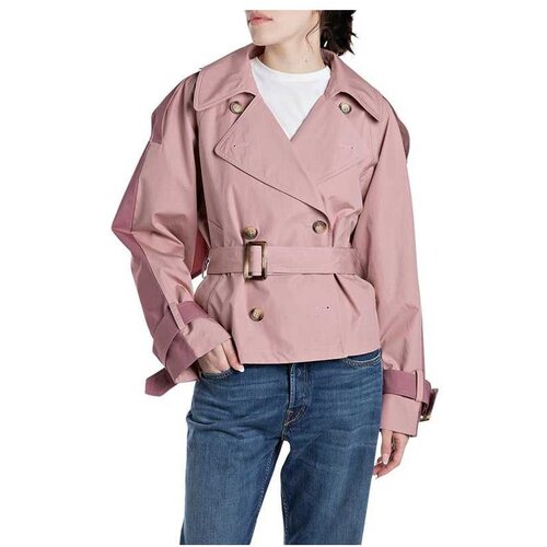 Replay crop fit ženski trench mantil Cene